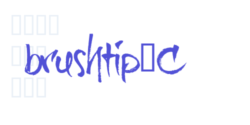 brushtip-C-font-download
