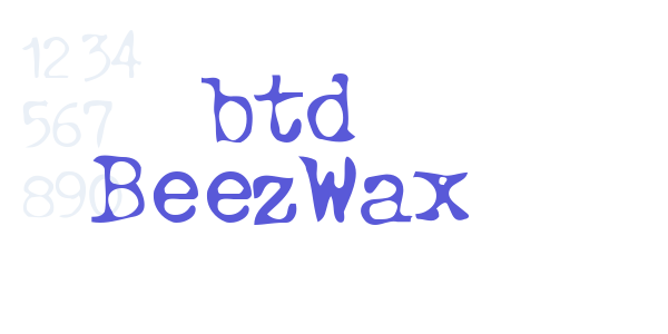 btd BeezWax font free