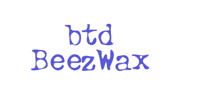 btd BeezWax Font Download