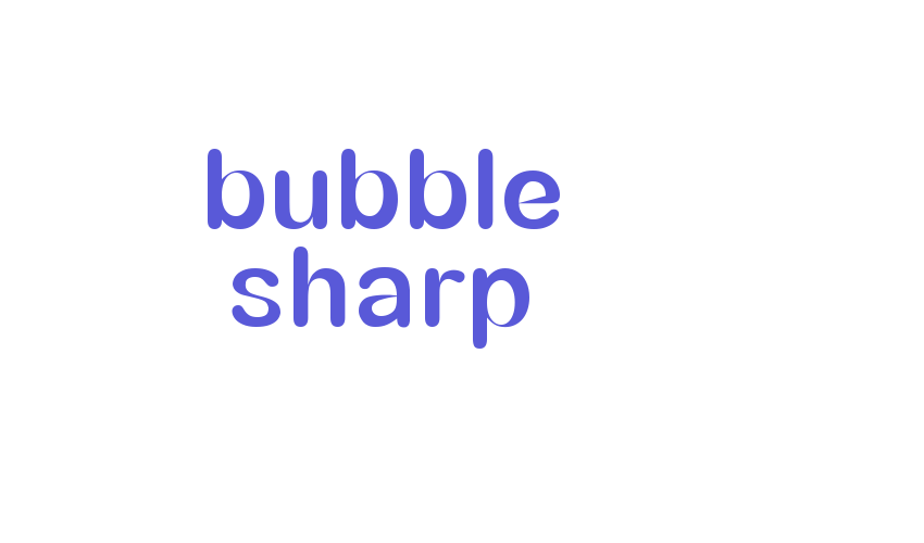 bubble sharp Font Download