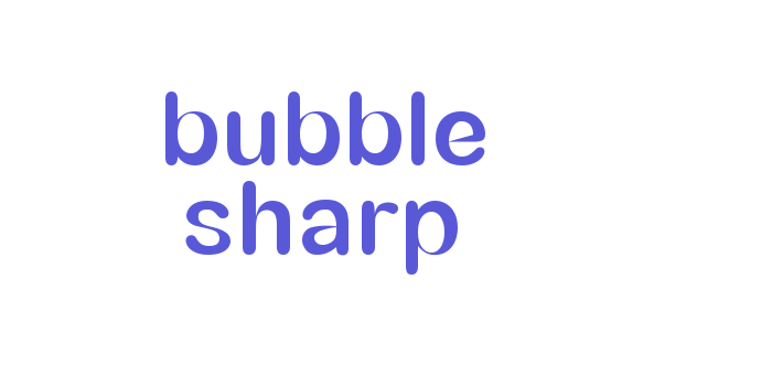 bubble sharp Font Download