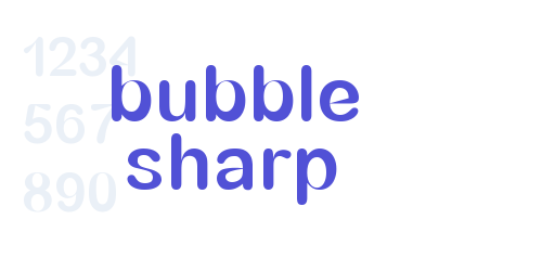 bubble sharp-font-download