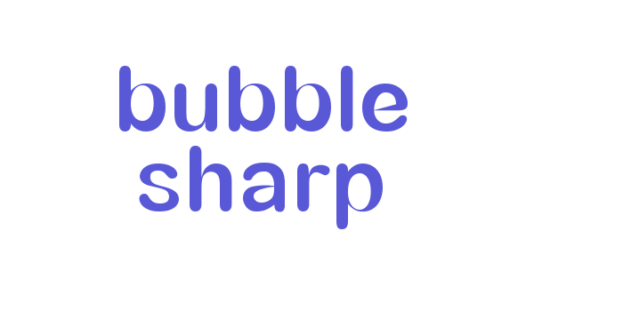 bubble sharp Font