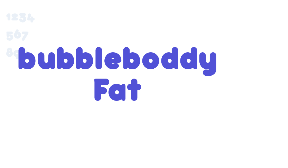 bubbleboddy Fat-font-download