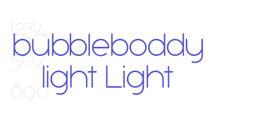 bubbleboddy light Light-font-download