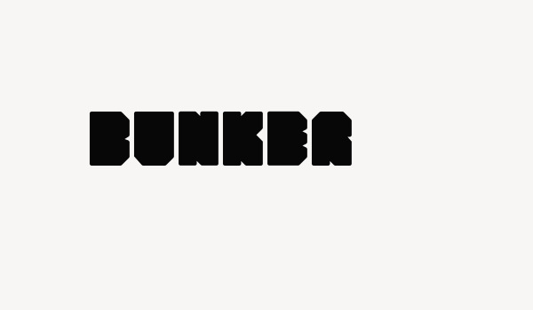 bunker Font