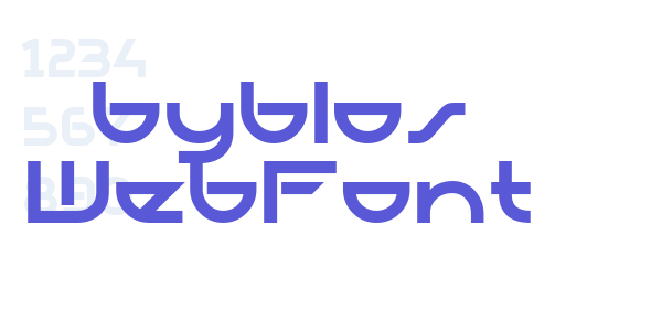 byblos WebFont font