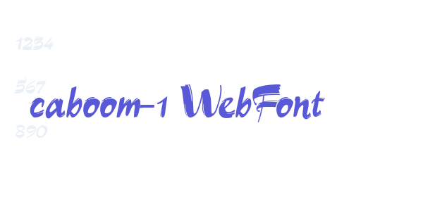 caboom-1 WebFont font