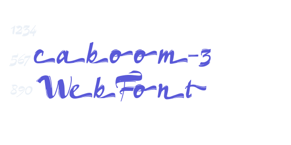 caboom-3 WebFont font