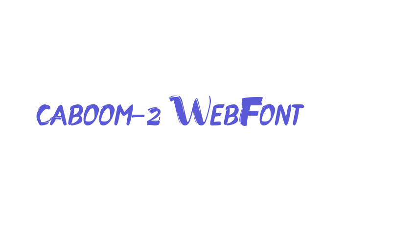 caboom-2 WebFont Font