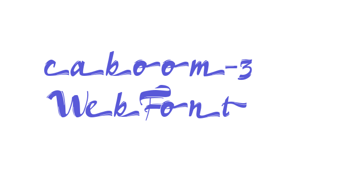 caboom-3 WebFont Font Download