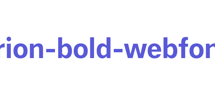 cabrion-bold-webfont Font Download