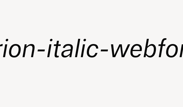 cabrion-italic-webfont Font