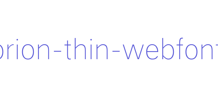 cabrion-thin-webfont Font Download