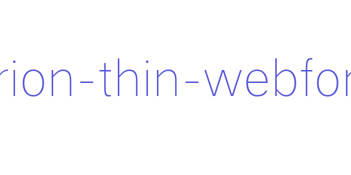 cabrion-thin-webfont Font