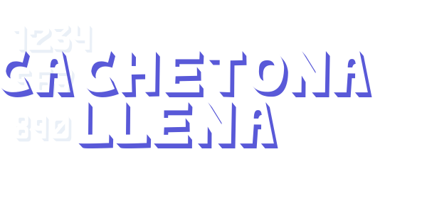 cachetona llena font