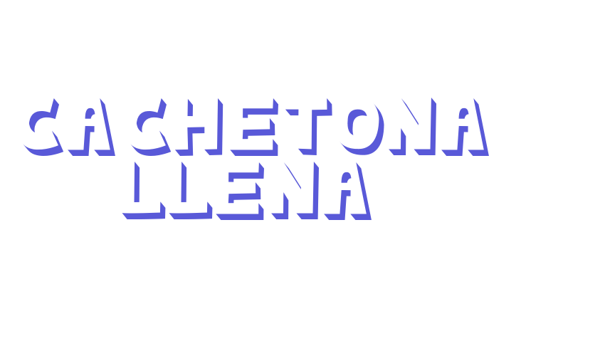 cachetona llena Font