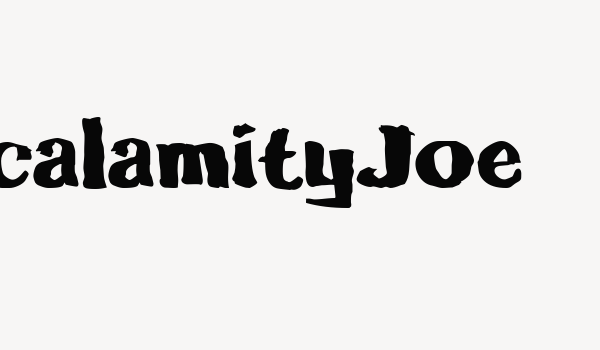 calamityJoe Font