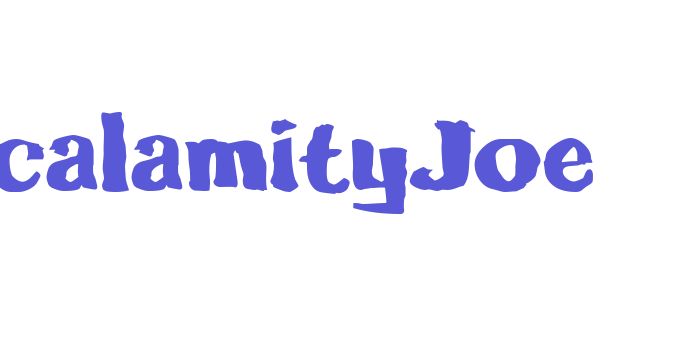 calamityJoe Font Download