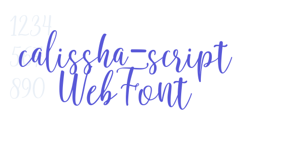 calissha-script WebFont font free