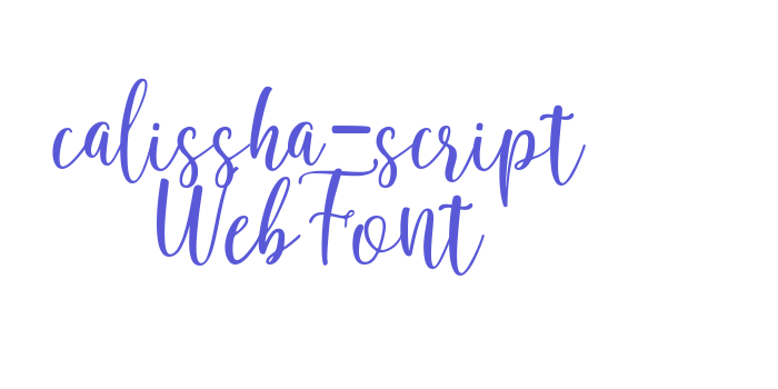 calissha-script WebFont Font Download