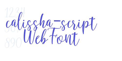 calissha-script WebFont-font-download