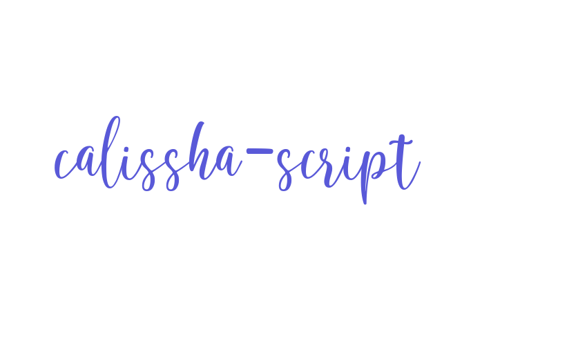 calissha-script Font