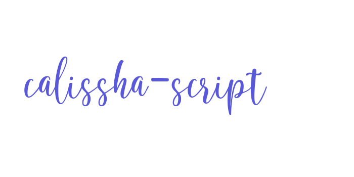 calissha-script Font Download