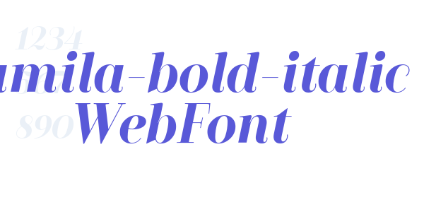 camila-bold-italic WebFont font free