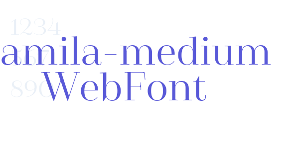 camila-medium WebFont font free