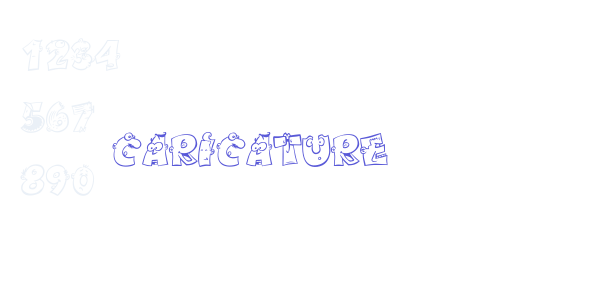 caricature font free