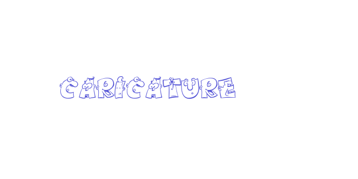 caricature Font