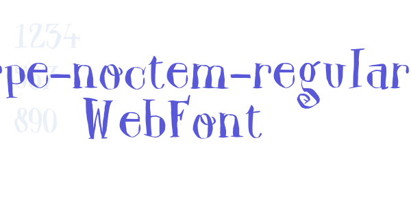 carpe-noctem-regular WebFont font