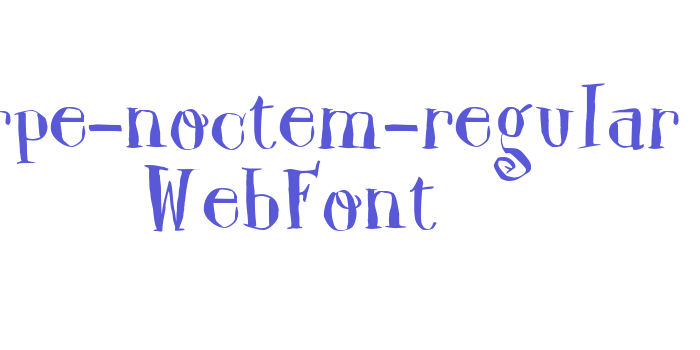 carpe-noctem-regular WebFont Font Download