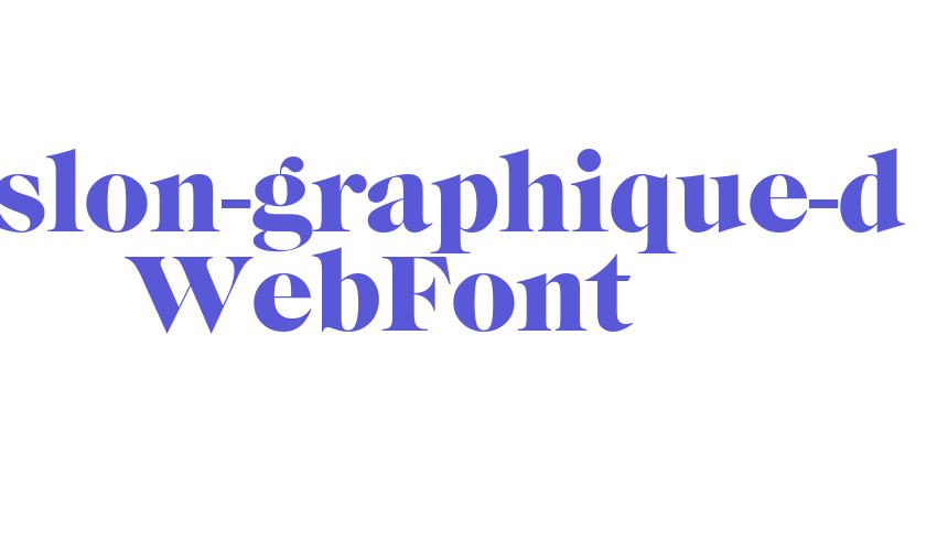 caslon-graphique-d WebFont Font