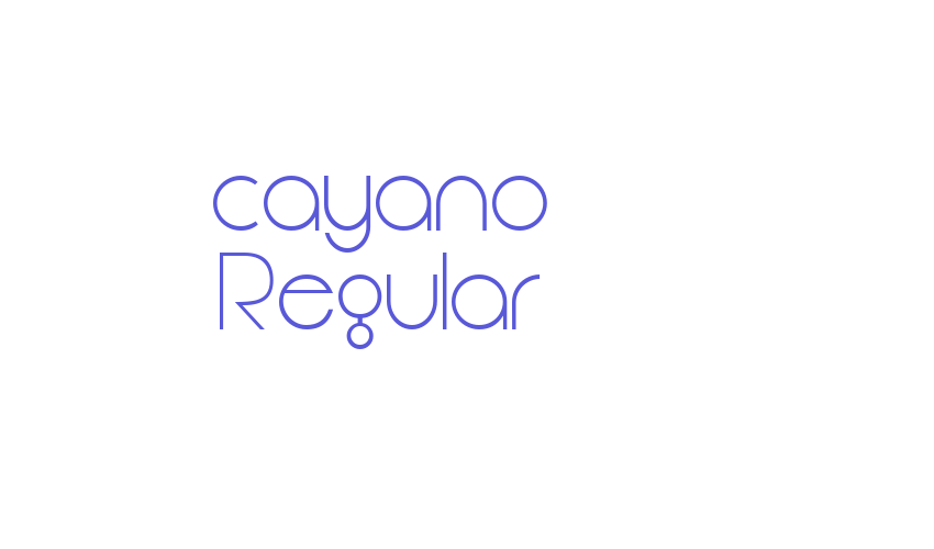 cayano Regular Font Download