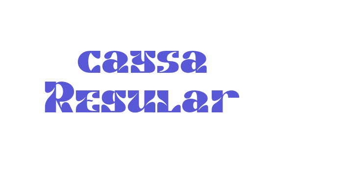 caysa Regular Font Download