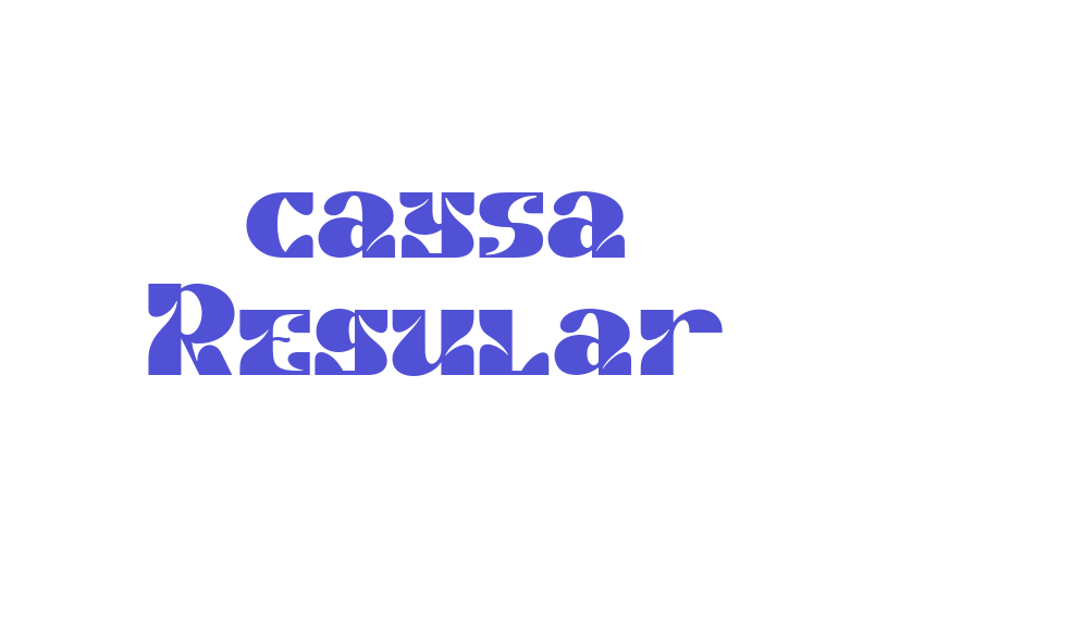 caysa Regular-font-download