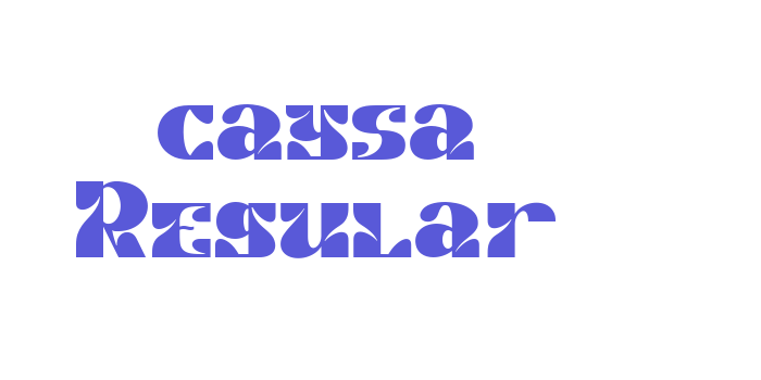 caysa Regular Font