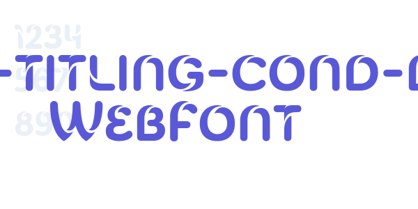 celari-titling-cond-bold WebFont font