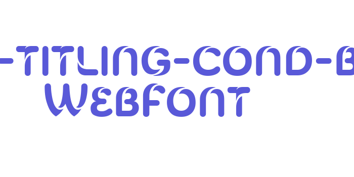 celari-titling-cond-bold WebFont Font Download