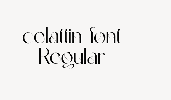 celattin font Regular Font