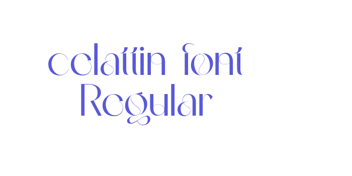 celattin font Regular Font Download