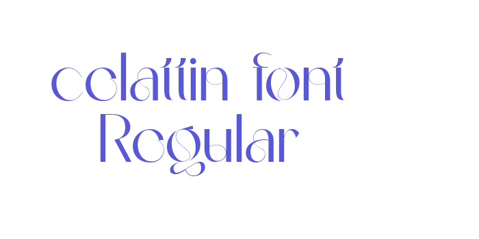 celattin font Regular Font