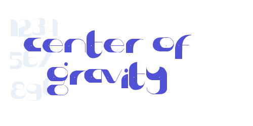 center of gravity-font-download