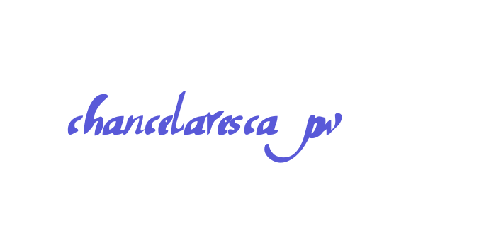 chancelaresca pw Font Download