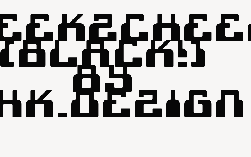 cheek2cheek (black!) by shk.dezign Font