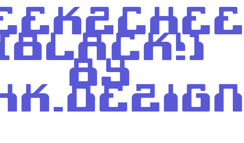 cheek2cheek (black!) by shk.dezign Font