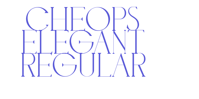 cheops elegant Regular Font Download