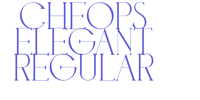 cheops elegant Regular Font